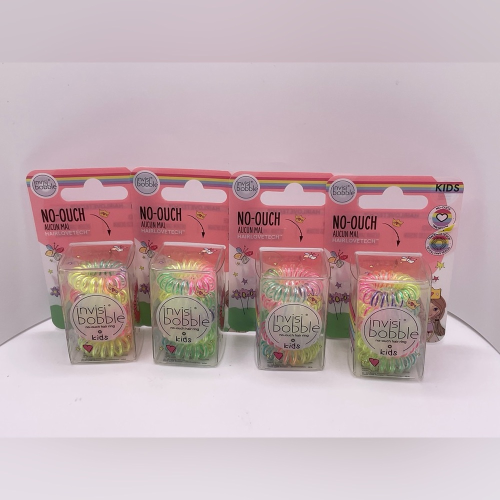 Invisibobble Kids Magic Rainbow Hair Ties ~ Bundle of 4 ~ New
